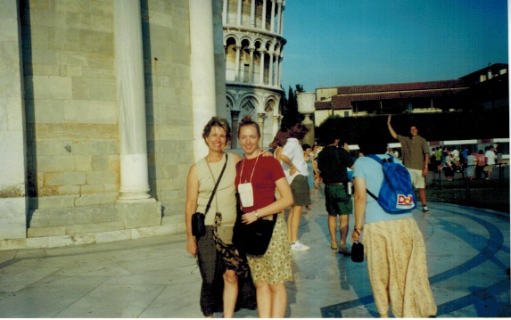 Ginny and Jean in Italy for  Catholic World Youth Day, 2000 