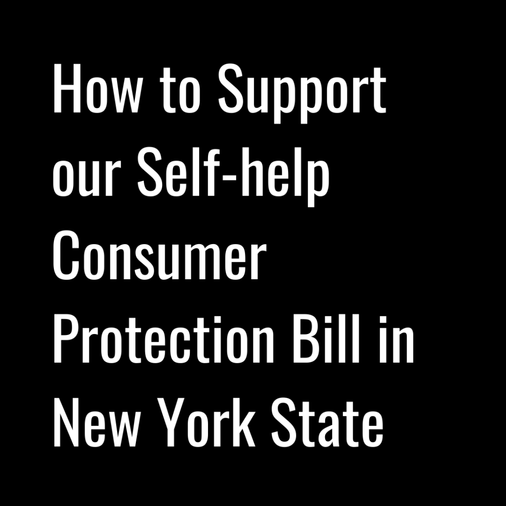 Let's Make History! Help us pass self-help consumer protection legislation in NY!